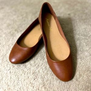 American Eagle Clinton Cognac Ballet Flats